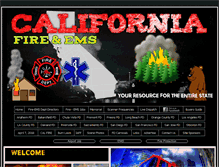 Tablet Screenshot of cafirefighters.com